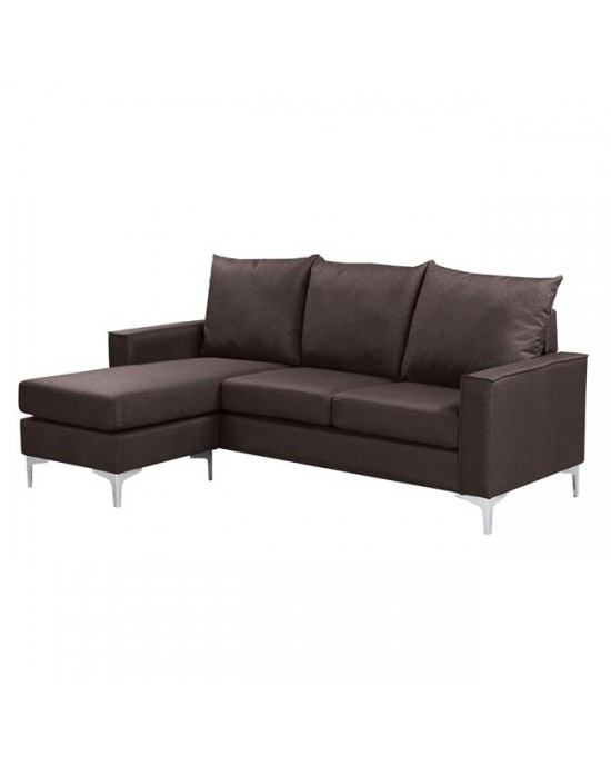 Ε9684,2 AVANT Reversible Corner Sofa  Fabric Brown
