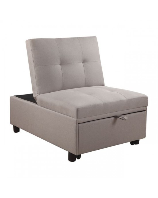 Ε9921,03 IMOLA Chair-Bed / Fabric Cappuccino