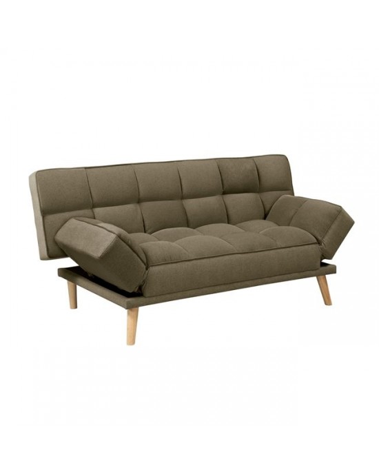 Ε9923,2 JAY Καναπές - Κρεβάτι Σαλονιού - Καθιστικού, Ύφασμα Καφέ 179x90x87cm Bed:179x110x48cm