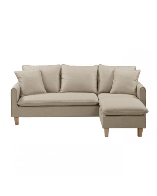 Ε9925,5 ELISA Reversible Corner Sofa Fabric Beige
