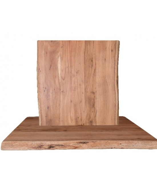 ΕΑ711,2 LIZARD Table Top 80x80/4cm, Acacia Natural Finish