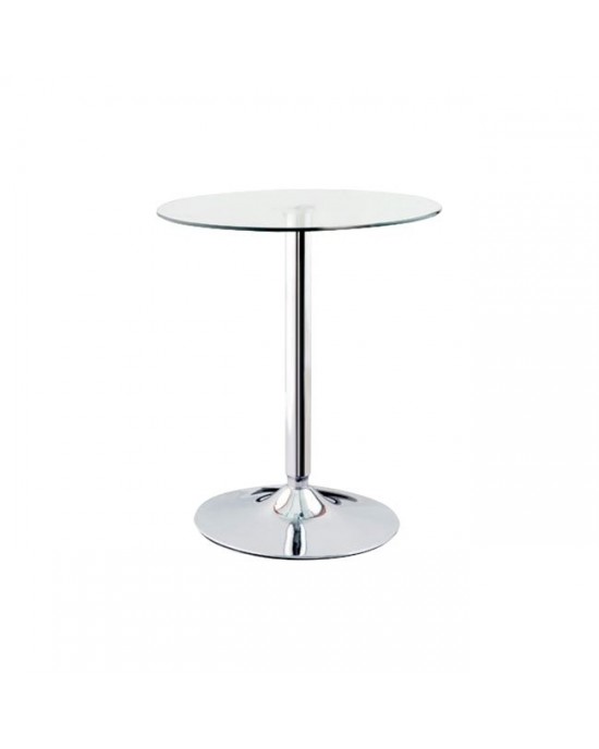 ΕΜ121 BITT Glass Table D.60cm