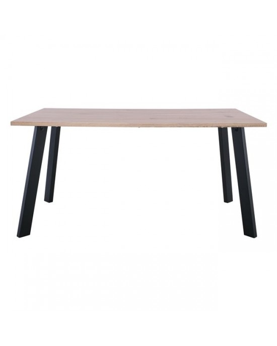 ΕΜ828 BAXTER Table 160x90cm Steel Black/Sonoma