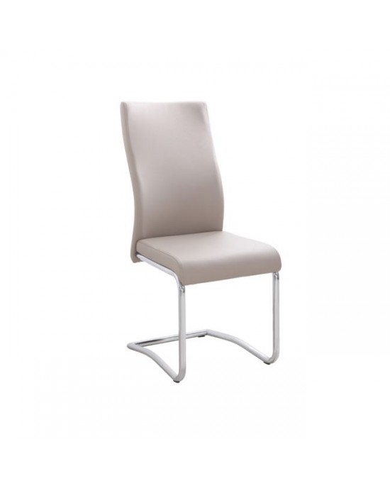 ΕΜ931,2 BENSON Chair Pvc Cappuccino 1 pack / 4 pcs- 46x52x97cm
