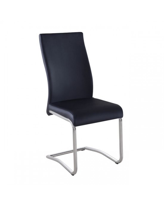 ΕΜ931,3 BENSON Chair Pvc Black 1 pack / 4 pcs-46x52x97cm