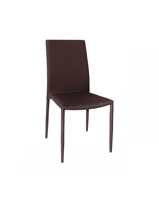 ΕΜ976,22 REGINA Chair Waterproof Fabric Brown (6pcs/ctn) 1 pack / 6 pcs-41x51x91cm