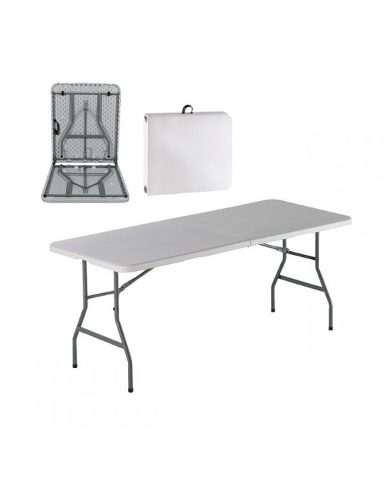 ΕΟ179 BLOW Catering Folding-In-Half Table 180x74 White
