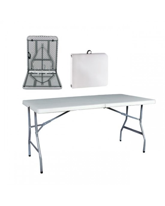 ΕΟ181 BLOW Catering Folding-In-Half Table 152x70 White