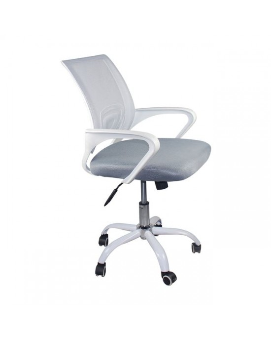 ΕΟ254,1SW2 BF2101-SW (with relax) Office Chair White/Mesh Grey (2pcs/ctn) 1 pack / 2 pcs