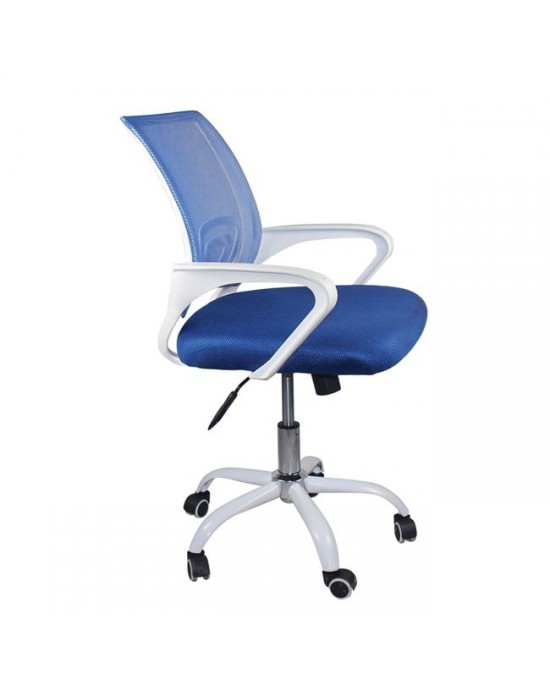 ΕΟ254,3SW2 BF2101-SW (with relax) Office Chair White/Mesh Blue(2pcs/ctn) 1 pack / 2 pcs