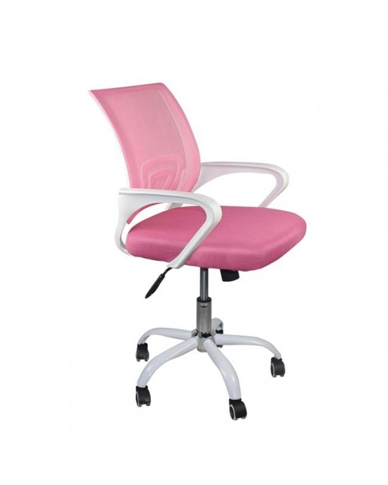ΕΟ254,7SW2 BF2101-SW (with relax) Office Chair White/Mesh Pink(2pcs/ctn) 1 pack / 2 pcs