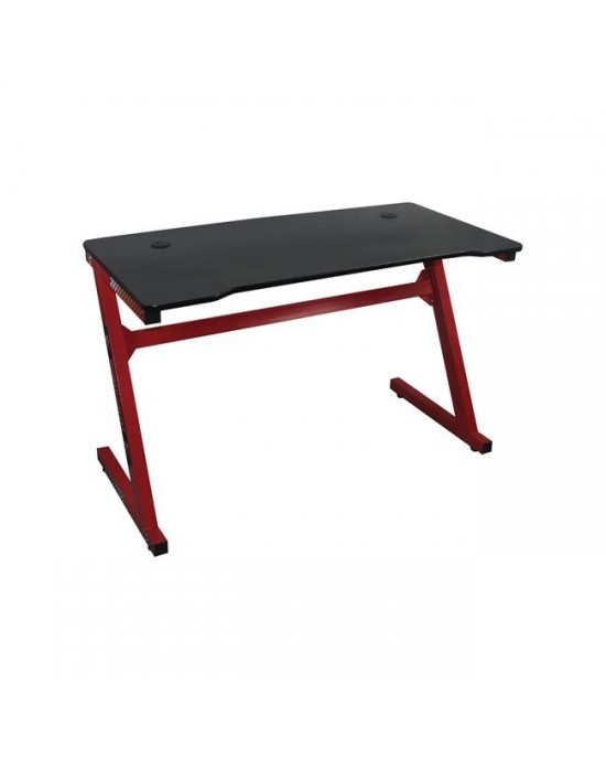 ΕΟ416,1 GAMING Desk 120x60x75cm Τype Carbon/Red Steel