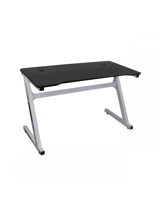 ΕΟ416,2 GAMING Desk 120x60x75cm Τype Carbon/White Steel