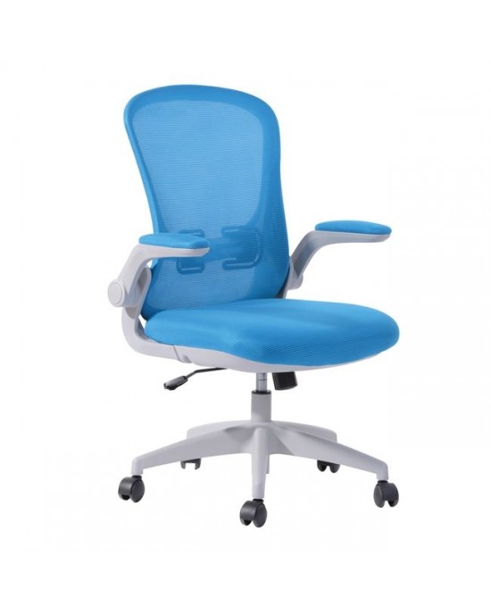 ΕΟ515,2 BF2920 Office Armchair Grey/Mesh Blue