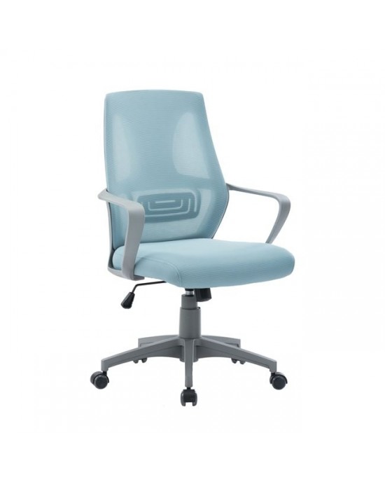 ΕΟ545,2 BF2960 Office Armchair Grey-Blue Mesh