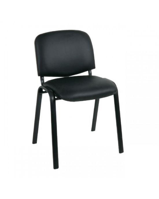ΕΟ550,16 SIGMA Chair Black Frame/Black Pvc 1 pack / 6 pcs