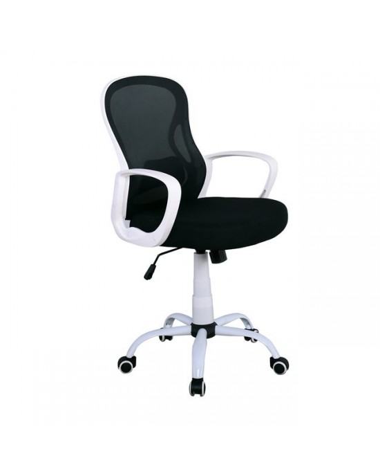 ΕΟ600,2 BF2011 Office Armchair Black Mesh (PP white)