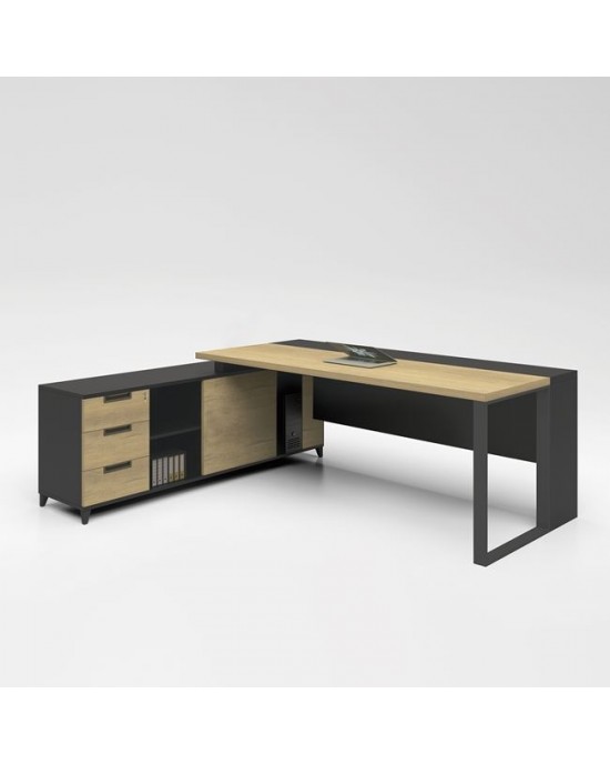 ΕΟ918 PROJECT Desk 160x160cm Sonoma/Grey
