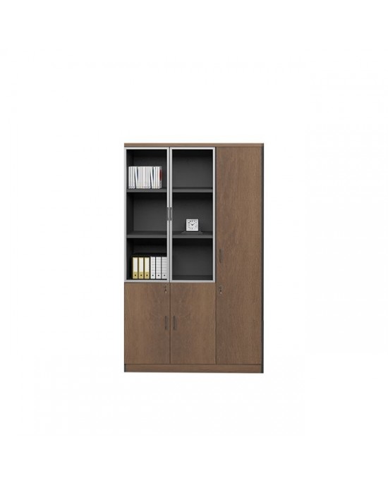 ΕΟ967,R PROLINE Cabinet/Bookcase Right Wild Oak/Black