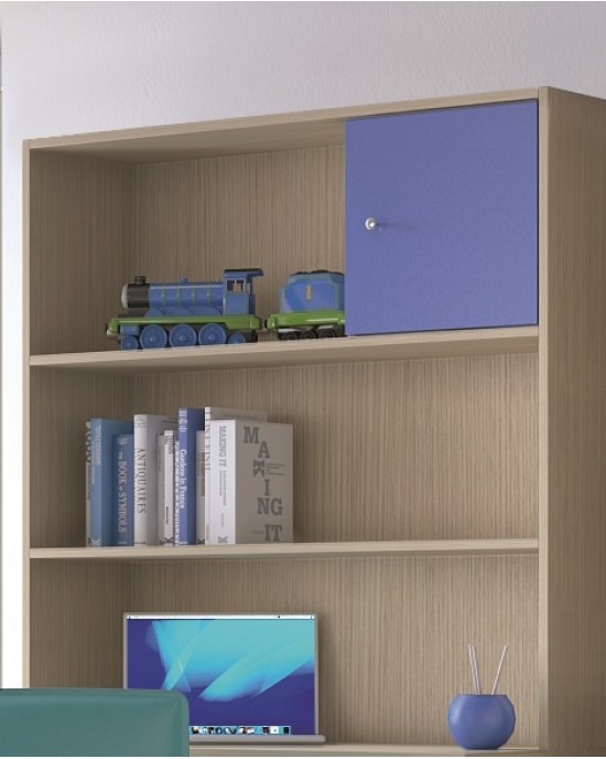 n3-desk-shelves-latte-blue Desk Shelves 100x30x105cm Melamine LATTE-BLUE