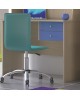 n3-desk-latte-blue Desk 100x55x79cm Melamine LATTE-BLUE