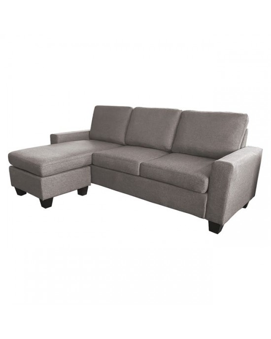 Ε9585,6  PORTLAND-W Living Room - Sitting Sofa, Corner Reversible Cappuccino Fabric 203x140x85cm H.88cm