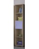 n3-sbookcase-latte-blue Βιβλιοθήκη Μονή 38,2x35x180cm Μελαμίνη ΛΑΤΤΕ-ΜΠΛΕ
