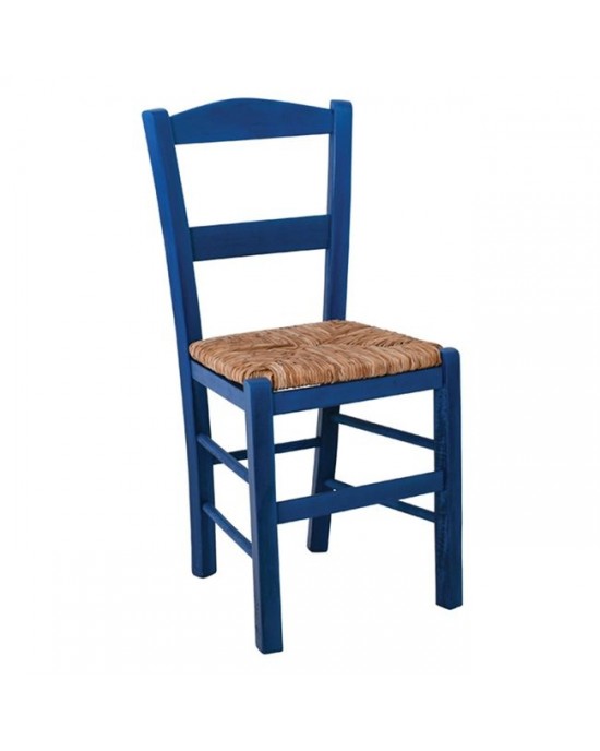 Ρ950,Ε3 ΣΥΡΟΣ Καρέκλα Εμποτισμού Ανιλίνη Μπλε-41x45x88cm