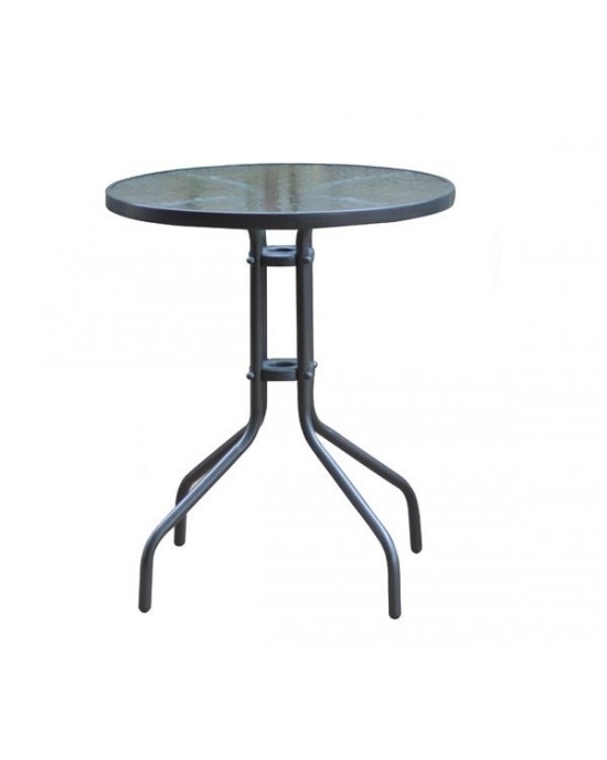 Ε2400,1W BALENO Table D.60cm Metal Anthracite Paint  Φ60x70cm