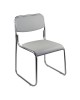 Ε553,5W CAMPUS-W Chair/Chromed Frame/Grey Pu 1 pack / 5 pcs