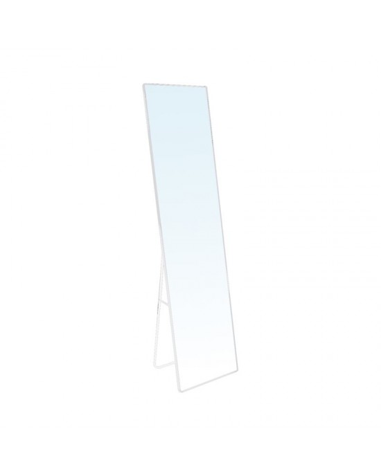 Ε7182,3 DAYTON Floor-Wall Mirror 40x33x160cm Aluminum White