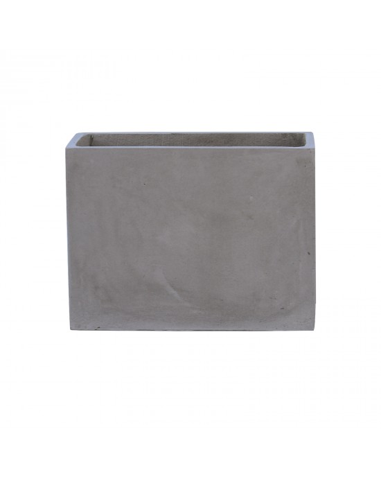 Ε6301,B FLOWER POT-2 Cement Grey 60x30x45cm