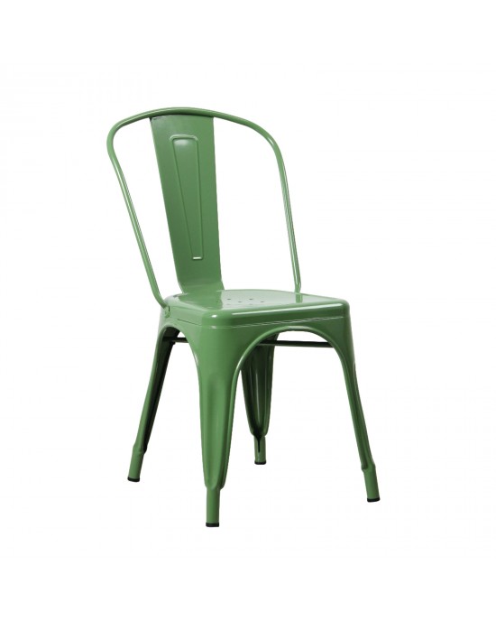 Ε5191,3W RELIX Καρέκλα, Μέταλλο Βαφή Πράσινο Στοιβαζόμενη 44x49x84cm