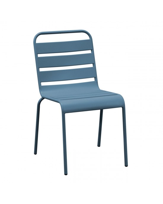 Ε543,2 BRIO Καρέκλα-Pro Στοιβαζόμενη Μέταλλο Βαφή Sandy Blue 5415C 48x59x79cm