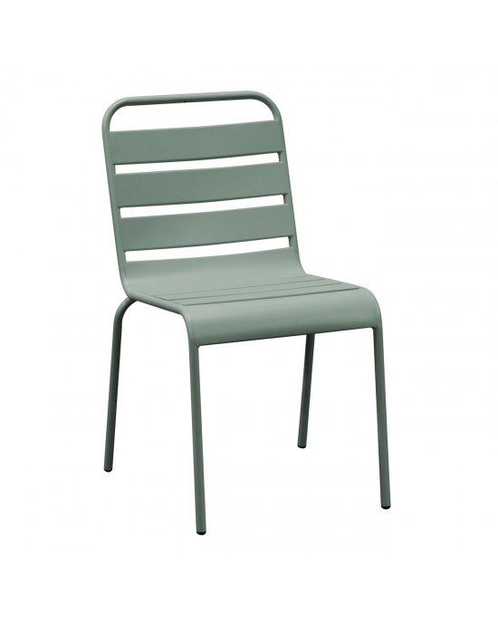 Ε543,3 BRIO Καρέκλα-Pro Στοιβαζόμενη Μέταλλο Βαφή Sandy Green 5635C 48x59x79cm