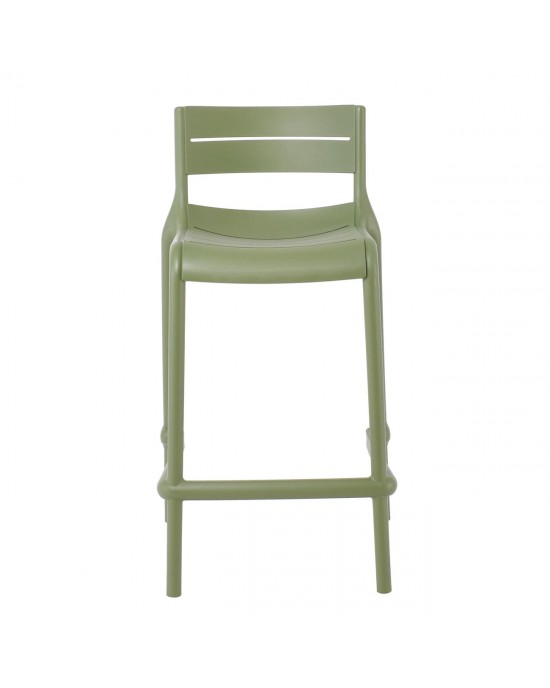 Ε3805,3 SERENA Σκαμπό Bar PP - UV Πράσινο, Στοιβαζόμενο Ύψος Καθίσματος 65cm 50x50x65/90cm