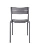 Ε3806,1 SERENA Καρέκλα, Στοιβαζόμενη PP - UV Ανθρακί 51x56x82cm