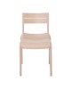 Ε3806,2 SERENA Καρέκλα, Στοιβαζόμενη PP - UV Cappuccino  51x56x82cm