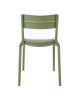 Ε3806,3 SERENA Καρέκλα, Στοιβαζόμενη PP - UV Πράσινο 51x56x82cm