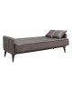 Ε9932,3 PERTH Καναπές - Κρεβάτι Σαλονιού - Καθιστικού, 3Θέσιος Ύφασμα Καφέ - αποθ/κός χώρος- Sofa:210x80x75-Bed:180x100cm