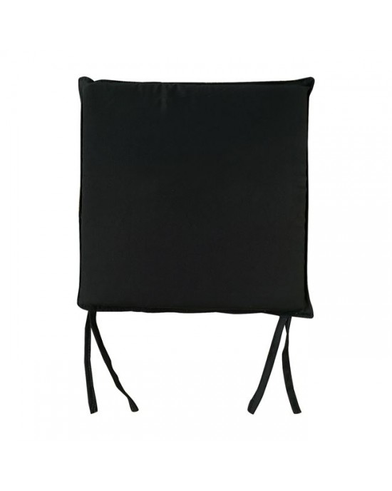 Ε241,Μ1 SALSA Μαξιλάρι καρέκλας (2cm) Μαύρο 43x44x3cm
