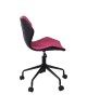 ΕΟ207,2 DAVID Office Chair Pu Black/Fabric Fucshia