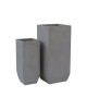 Ε6300,S FLOWER POT-1 Set 2 pieces/Cement Grey