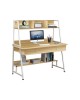 ΕΟ419,2 PC Metal Desk 2 Drawers/2 Shelves 100x48x73/137cm White/Sonoma- 100x48x73/137cm