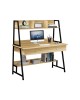 ΕΟ419,3 PC Metal Desk 2 Drawers/2 Shelves 100x48x73/137cm Black/Sonoma-100x48x73/137cm