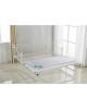 Ε8043,21 MARIN Set : Daybed (για στρώμα 90x190) + Βοηθητικό Κρεβάτι με Στρώμα 185x85 Μέταλλο Άσπρο