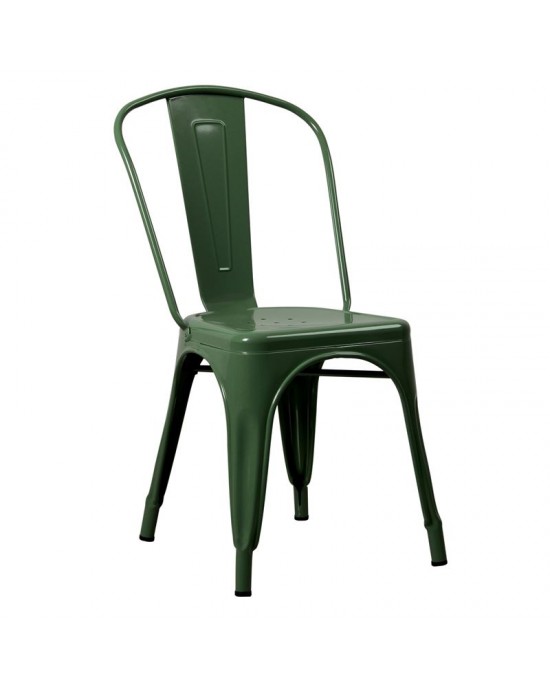 Ε5191,3W RELIX Καρέκλα, Μέταλλο Βαφή Πράσινο Στοιβαζόμενη 44x49x84cm