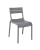 Ε3806,1 SERENA Καρέκλα, Στοιβαζόμενη PP - UV Ανθρακί 51x56x82cm