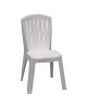 Ε398,1 VERONIKA Stackable Chair PP White 50x53x89cm