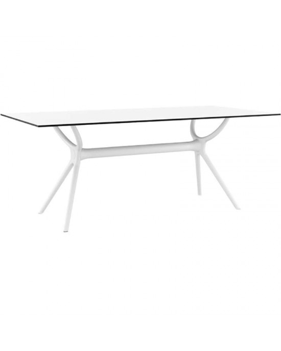 20.0185 AIR TABLE 180X90cm. WHITE LAMINATE 12mm